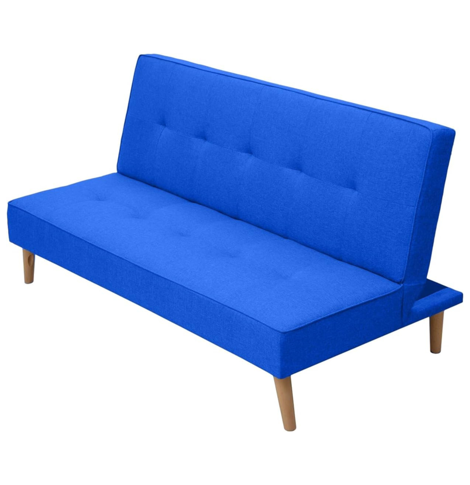 Sofá Cama de 2 Plazas - 188 x 88 x 88 cm - Apertura Clic-Clac - Máximo Relax, Confort y Resistencia Color Azul