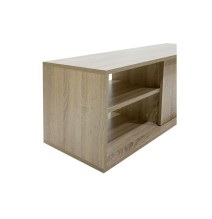 Mueble TV con Estantes y 1 Puerta en Color Cambria - 120x40x38 cm: Organización y Estilo para tu Sala.