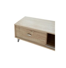 Mueble de TV Sencillo con 2 Puertas Correderas en Color Cambria 150x40x33cm - Organización y Estilo para tu Sala.